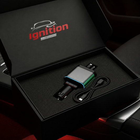 Ignition Garage™ — Retractable Car Charger & Starry Sky